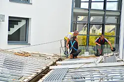 Installation de vitrage à la mairie de Lanester