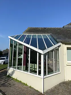 Vue exterieure après réalisation d'une veranda