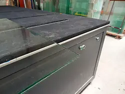 Préparation de verre en atelier