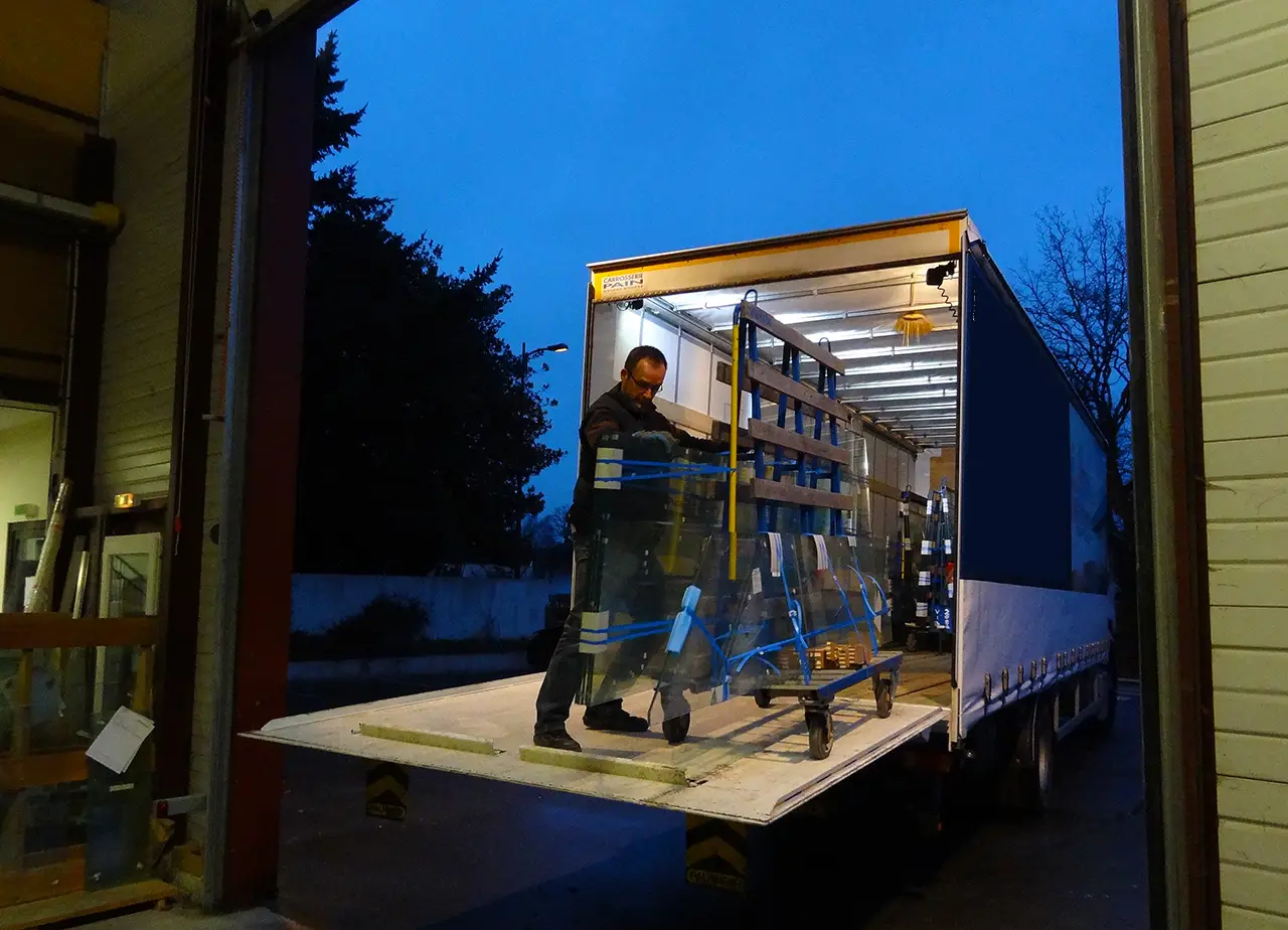 Livraison produits verriers CGN Lorient